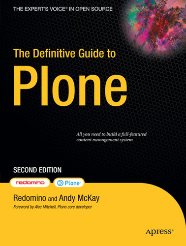 The Definitive Guide to Plone book cover by Andy McKay