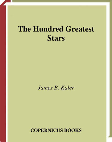 The Hundred Greatest Stars book cover by James B. Kaler