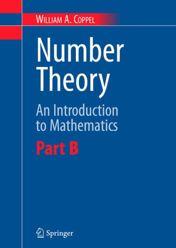 Number Theory: An Introduction to Mathematics: Part B book cover by W.A. Coppel