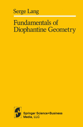 Fundamentals of Diophantine Geometry book cover by S. Lang