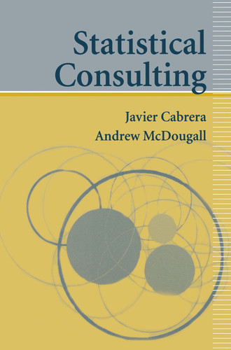 Statistical Consulting book cover by Javier Cabrera, Andrew McDougall
