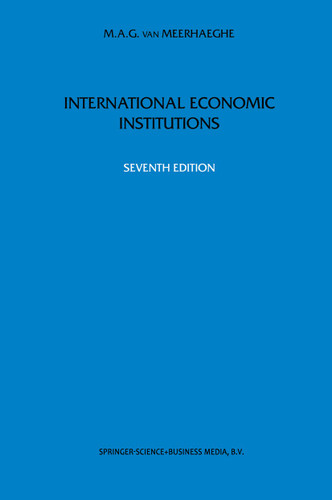 International Economic Institutions book cover by M.A. van Meerhaeghe