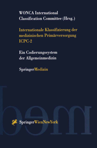 Internationale Klassifizierung der medizinischen Primärversorgung ICPC-2 book cover by 