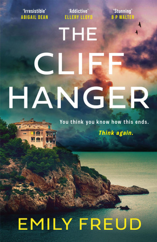 The Cliffhanger: The searing new destination thriller with a cat-and-mouse twist book cover by Emily Freud