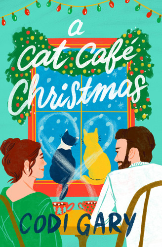 A Cat Cafe Christmas book cover by Codi Gary