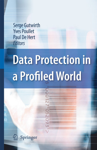 Data Protection in a Profiled World book cover by 