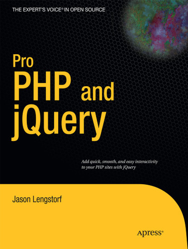 Pro PHP and jQuery book cover by Jason Lengstorf