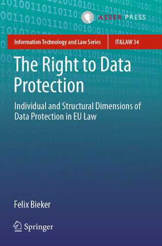 The Right to Data Protection: Individual and Structural Dimensions of Data Protection in EU Law (Information Technology and Law Series #34) book cover by Felix Bieker