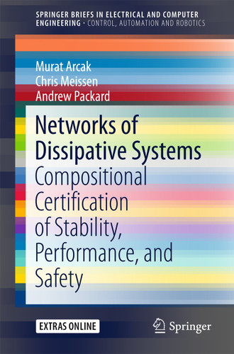 Networks of Dissipative Systems: Compositional Certification of Stability, Performance, and Safety (SpringerBriefs in Electrical and Computer Engineering) book cover by Murat Arcak, Chris Meissen, Andrew Packard