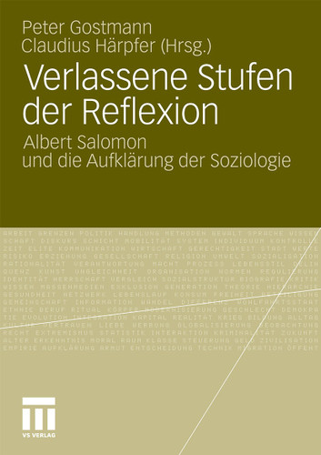 Verlassene Stufen der Reflexion: Albert Salomon und die Aufklärung der Soziologie book cover by 