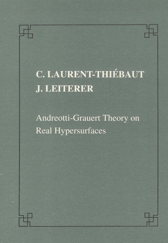 Andreotti-Grauert theory on real hypersurfaces (Publications of the Scuola Normale Superiore) book cover by Christine Laurent-Thiébaut, Jürgen Leiterer