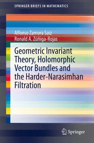 Geometric Invariant Theory, Holomorphic Vector Bundles and the Harder-Narasimhan Filtration (SpringerBriefs in Mathematics) book cover by Alfonso Zamora Saiz, Ronald A. Zúñiga-Rojas