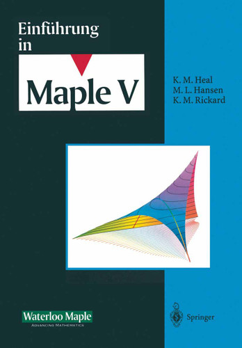 Einführung in Maple V book cover by Waterloo Maple Incorporated