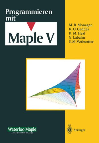 Programmieren mit Maple V book cover by Waterloo Maple Incorporated