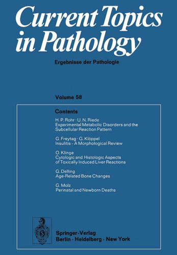 Current Topics in Pathology 58 (Current Topics in Pathology #58) book cover by 