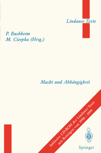 Macht und Abhängigkeit (Lindauer Texte) book cover by 