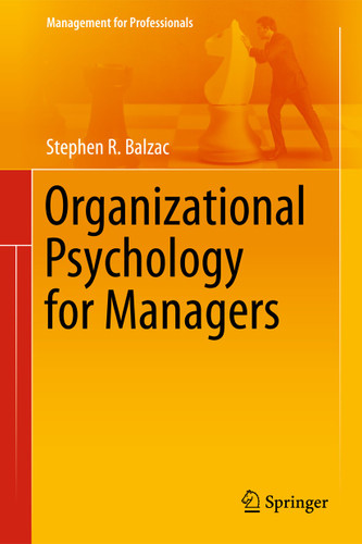 Organizational Psychology for Managers (Management for Professionals) book cover by Stephen R. Balzac