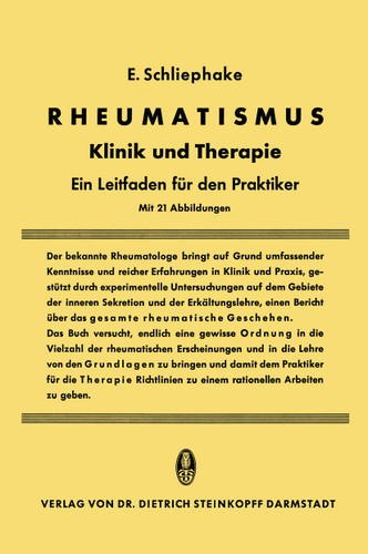 Rheumatismus: Klinik und Therapie Ein Leitfaden für den Praktiker book cover by Erwin Schliephake