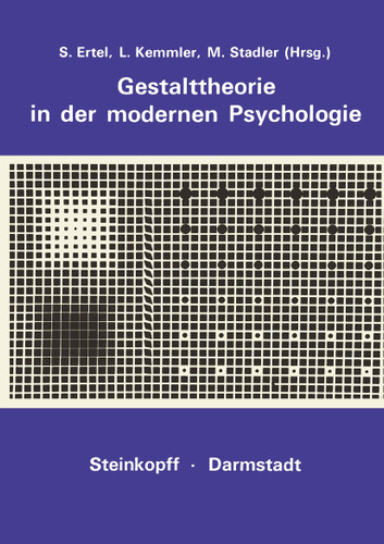 Gestalttheorie in der Modernen Psychologie: Wolfgang Metzger zum 75. Geburtstag book cover by 