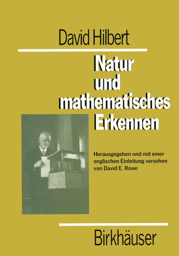 David Hilbert Natur und mathematisches Erkennen book cover by 