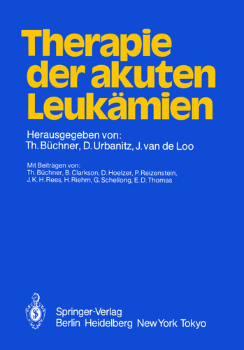 Therapie der akuten Leukämien book cover by 