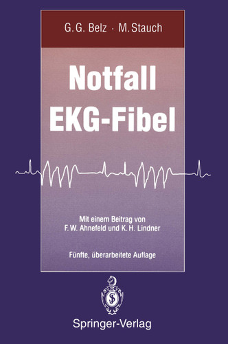 Notfall EKG-Fibel book cover by Gustav G. Belz, Martin Stauch