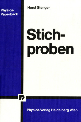 Stichproben book cover by Horst Stenger