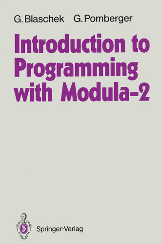 Introduction to Programming with Modula-2 book cover by Günther Blaschek, Gustav Pomberger