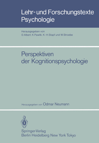 Perspektiven der Kognitionspsychologie (Lehr- und Forschungstexte Psychologie #15) book cover by 