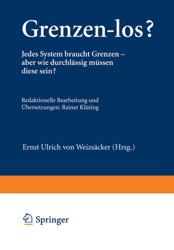 Grenzen-los?: Jedes System braucht Grenzen — aber wie durchlässig müssen diese sein? (Wuppertal Texte) book cover by 