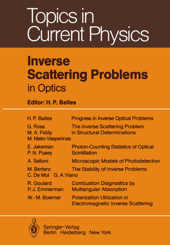 Inverse Scattering Problems in Optics (Topics in Current Physics #20) book cover by 