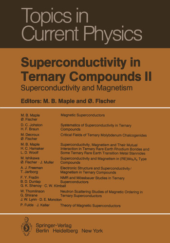 Superconductivity in Ternary Compounds II: Superconductivity and Magnetism (Topics in Current Physics #34) book cover by 