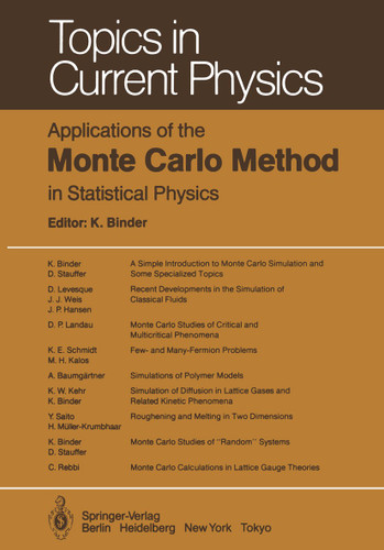Applications of the Monte Carlo Method in Statistical Physics (Topics in Current Physics #36) book cover by 