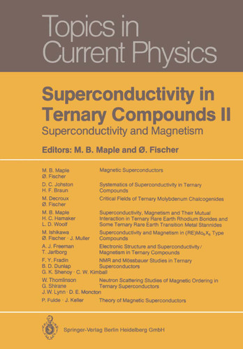 Superconductivity in Ternary Compounds II: Superconductivity and Magnetism (Topics in Current Physics #34) book cover by 