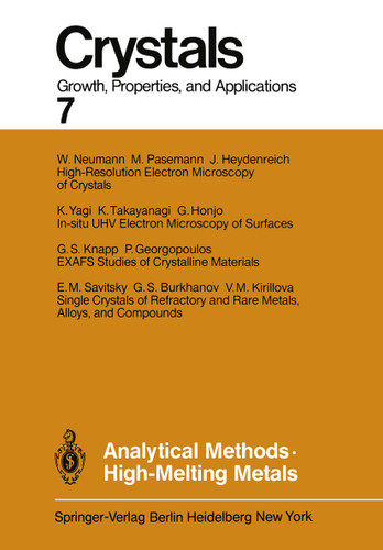 Analytical Methods High-Melting Metals (Crystals #7) book cover by 