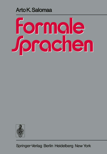 Formale Sprachen book cover by Arto K. Salomaa