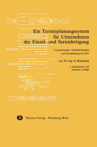 Ein Terminplanungssystem für Unternehmen der Einzel- und Serienfertigung: Voraussetzungen, Gesamtkonzeption und Durchführung mit EDV book cover by K. Brankamp