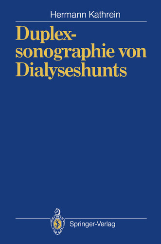Duplexsonographie von Dialyseshunts book cover by Hermann Kathrein