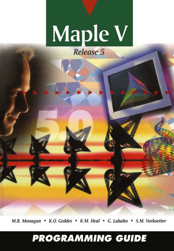 Maple V Programming Guide: for Release 5 book cover by Waterloo Maple Incorporated