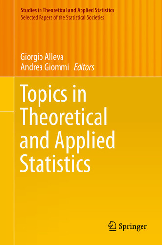 Topics in Theoretical and Applied Statistics (Studies in Theoretical and Applied Statistics) book cover by 