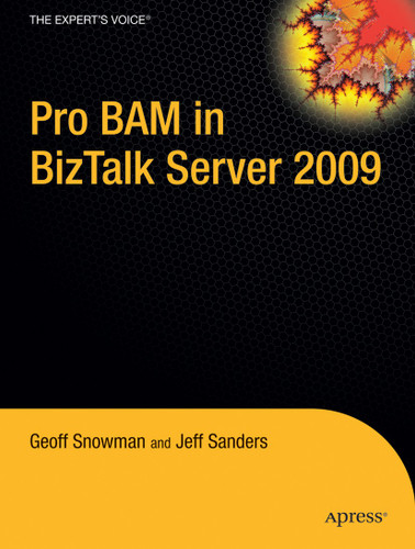 Pro BAM in BizTalk Server 2009 book cover by Jeff Sanders, Geoff Snowman