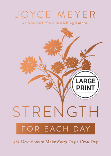 Strength for Each Day: 365 Devotions to Make Every Day a Great Day book cover by Joyce Meyer