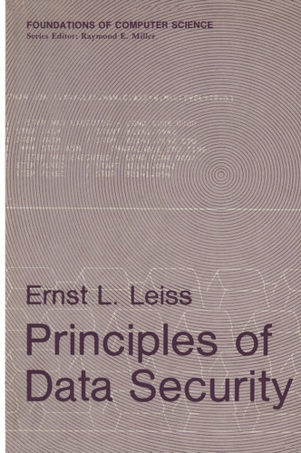 Principles of Data Security (Foundations of Computer Science) book cover by Ernst L. Leiss