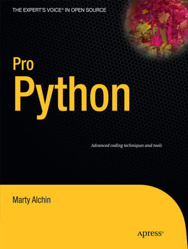 Pro Python book cover by Marty Alchin