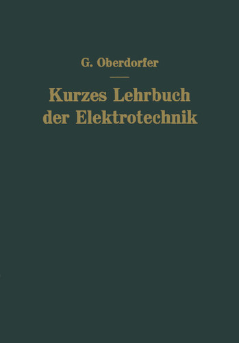 Kurzes Lehrbuch der Elektrotechnik book cover by Günther Oberdorfer