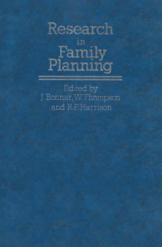 Research in Family Planning (Studies in Fertility and Sterility #5) book cover by 