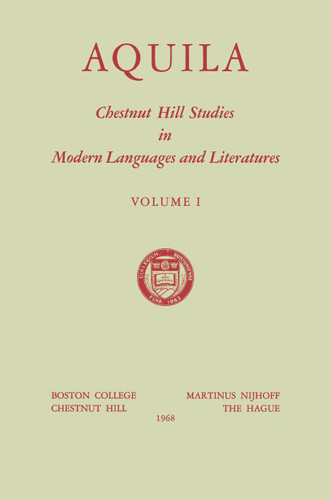 Aquila: Chestnut Hill Studies in Modern Languages and Literatures (Chestnut Hill Studies in Modern Language and Literature #1) book cover by 