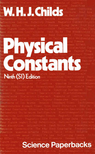 Physical Constants: Selected for Students book cover by G.W. Childs