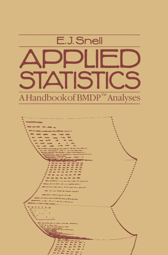 Applied Statistics: A Handbook of BMDP™ Analyses book cover by David Cox