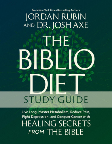 The Biblio Diet Study Guide: Live Long, Master Metabolism, Reduce Pain, Fight Depression, and Conquer Cancer with Healing Secrets from the Bible book cover by Jordan Rubin, Dr. Josh Axe